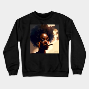 Cigar lady 34 Crewneck Sweatshirt